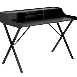 Flash Furniture Black Computer Desk with Top Shelf