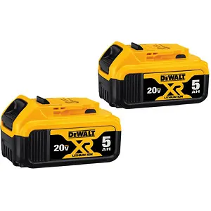 DewaIt 20V Max XR 20V Battery 5.0-Ah DCB205-2, 2-Pack