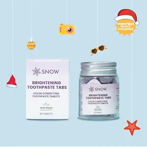 Snow Teeth Whitening: Color Correcting Toothpaste Tablet, BOGO