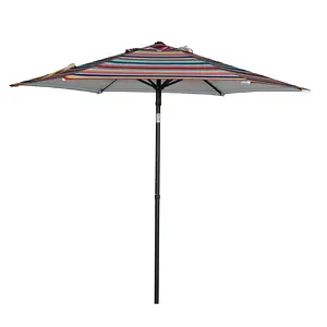 Mainstays 7.5ft Aqua Round Outdoor Tilting Market Patio Umbrella