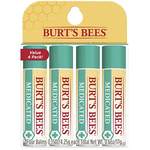 Burt's Bees Lip Balm with Menthol & Eucalyptus (4 Pack)