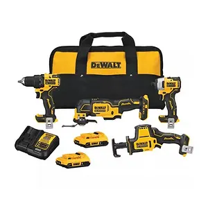 DeWalt Atomic 20V Li-ion 4-Tool Combo Kit with Batteries and Charger