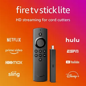 Amazon Fire TV Stick Lite, HD Streaming with Alexa Voice Remote Lite