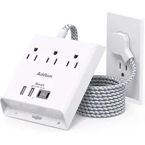 ADDTAM 3 Outlet Power Strip with USB