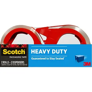 Scotch Heavy Duty Packaging Tape, 1.88" x 54.6 yd