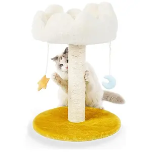 Happi N Pets Cloud Cat Scratching Post with Bed