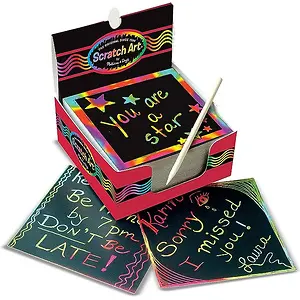 Melissa & Doug Scratch Art Rainbow Mini Notes
