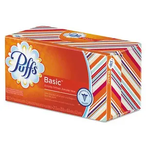 Puffs Basic Tissues, White, 180 sheets, 24 Pack