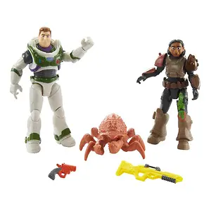 Mattel Lightyear Space Ranger Defense 5-in Scale Izzy & Buzz Figures