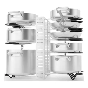 G-TING 8-Tiers Pots and Pans Organizer with 3 DIY Methods