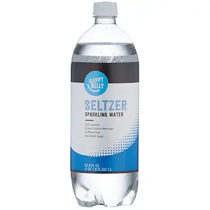 Happy Belly Seltzer Water, 33.8 Fl Oz (1L)