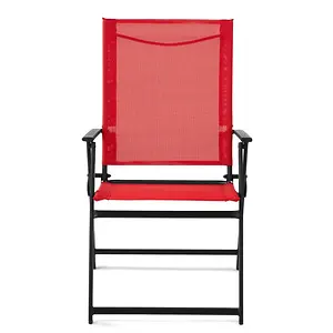 Mainstays Greyson Square Set, Outdoor Patio Steel Sling Folding Chair
