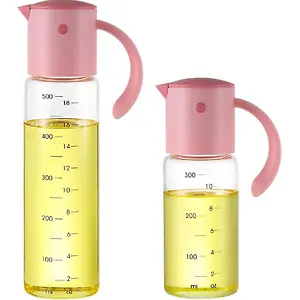 Vucchini Glass Olive Oil Dispenser Bottle 2-PACK