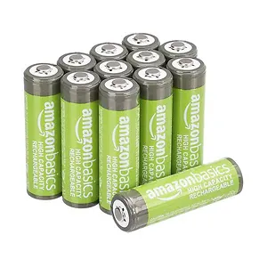 AmazonBasics Rechargeable AA NiMH High-Capacity Batteries