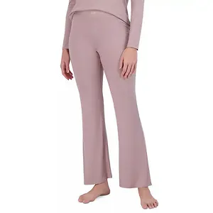 Steve Madden Women's Ribbed Flare-Leg Sleep Pants