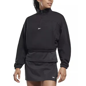 Reebok Womens Workout Ready Quarter Zip Sweatshirt