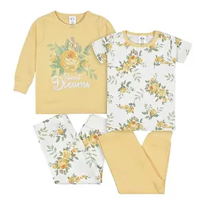 Gerber Baby Girls Love is All You Need Pajama Sets