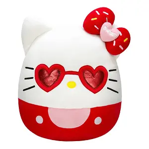 Squishmallows Hello Kitty with Red Glasses 14-Inch Plush