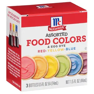 McCormick Assorted Food Colors & Egg Dye, 1.5 fl oz