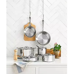 ALL-CLAD D3 Stainless Steel Cookware Set 10 Piece