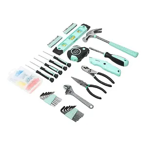 Amazon Basics Household Tool Set with Tool Storage Box 150-Piece