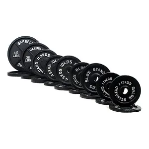 BalanceFrom Cast Iron Olympic 2-Inch Plate Weight Plate 280LB Set