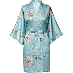 SIORO Women's Lace Silk Kimono Robes