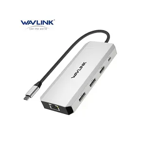 WAVLINK 12-in-1 Triple Monitor Laptop Docking Station