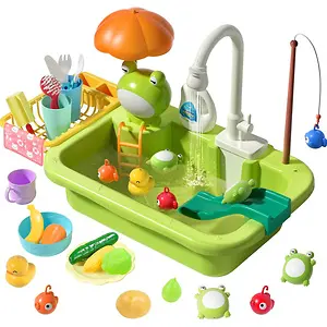 CUTE STONE Play Sink with Running Water