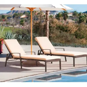 Amazon: Save 69% OFF 2 Pieces Patio Lounge Chair Set