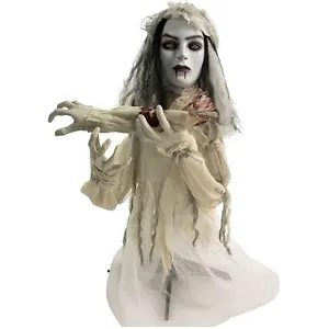 Haunted Hill Farm Animatronic Scary Groundbreaker Haunted Bride
