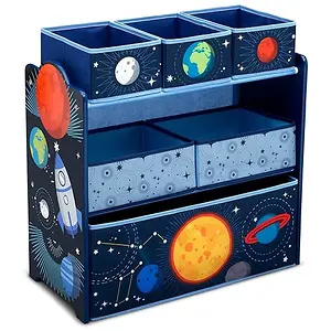Space Adventures Design & Store 6 Bin Toy Storage Organizer
