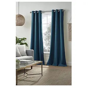 Distant Lands Maura Textured Solid Blackout Single Curtain Panel