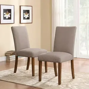 DHP Linen Upholstered Parsons Chairs