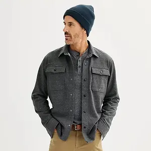 Apt. 9 Fleece Shirt Jacket Mens