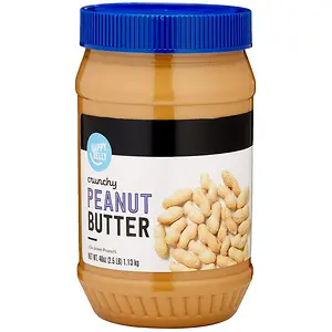 Happy Belly Crunchy Peanut Butter, 2.5 Pound (Pack of 1)