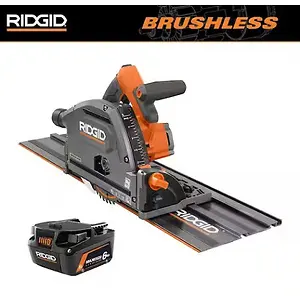RIDGID 18V Brushless Cordless Track Saw with 6Ah Battery