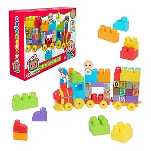 CoComelon Stacking Train 40-Piece Large Building Block Set