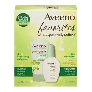 Aveeno Positively Radiant Morning Radiance Skin Care Gift Set, 2 Pack