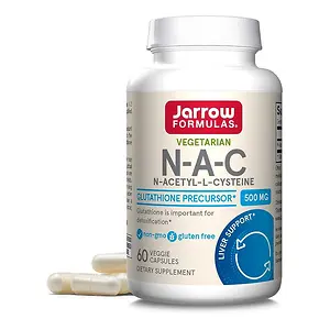 60-Ct 500mg Jarrow Formulas N-A-C Antioxidant Amino Acid Supplement