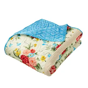 The Pioneer Woman Sweet Rose Cotton and Polyester Quilt, King
