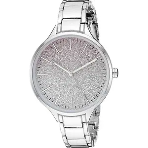 Nine West Women's Silver-Tone Bracelet Watch