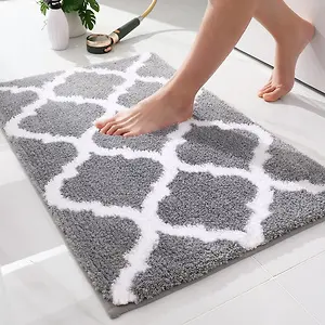 OLANLY Bathroom Rugs, Soft and Absorbent Microfiber
