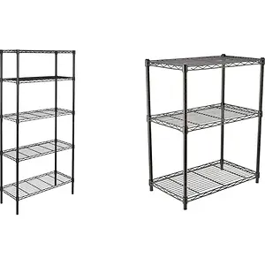 Amazon Basics 5-Shelf & 3-Shelf Adjustable, Storage Shelving Unit
