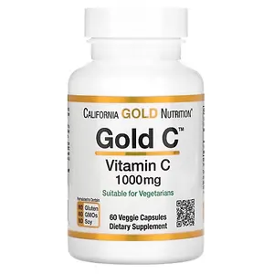 California Gold Nutrition, Gold C, USP Grade Vitamin C, 1,000 mg, 60 v