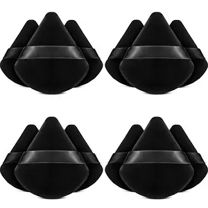 BEAKEY 12pcs Powder Puffs for Face Powder Triangle Powder Puff