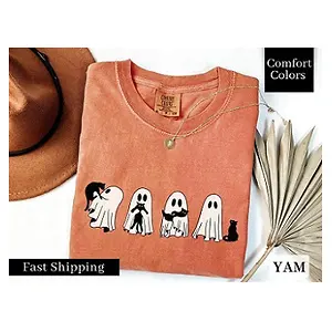 Comfort Colors® Сute Ghost Cat Shirt