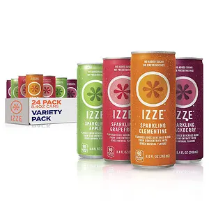IZZE Sparkling Juice, 4 Flavor, Variety Pack, 8.4 Fl Oz Can