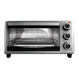 Black+Decker 4-Slice Toaster Oven, TO1303SB