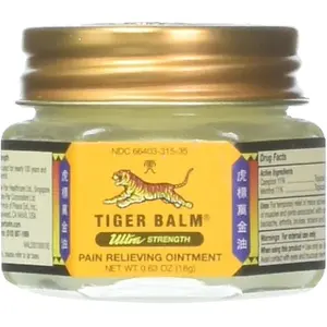 Tiger Balm Ultra Strength Pain Relieving Ointment Non-Staining 18 gm